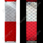 Barrier and Fence Strips - Reflective Fence Strips Red White